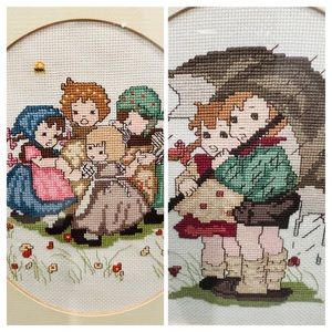 Vintage Hummel embroidery set EUC